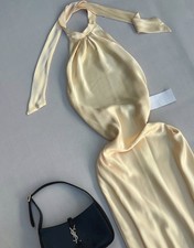 BNWT Zara Yellow Silk Satin