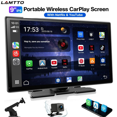 Wireless carplay screen - wireless, 9''