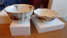 Choice Royal Albert Country Roses Bone China Bowls/Tea Set/Candle-Glasses/Lamp