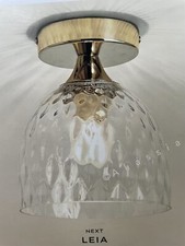 Next Gold Leia Flush Ceiling Fitting Light rrp £45
