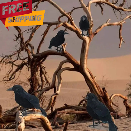 Lifelike halloween black crow - lifelike,