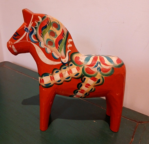 Vintage swedish dala horse - swedish,