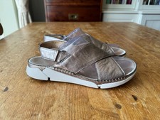 CLARKS TRIGENIC SILVER LEATHER