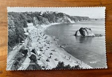 tenby town postcard vtg wales