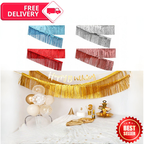 Foil tassel garland 5ft - foil,