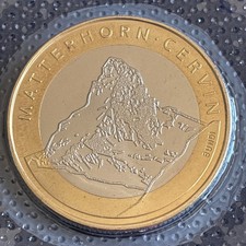Swiss 10 Francs Coin Matterhorn 2004 Uncirculated - Sealed Pack of Issue KM#107