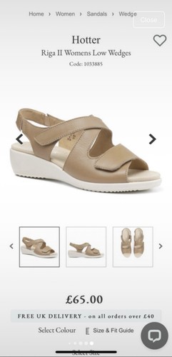 Hotter beige sandals size - hotter,