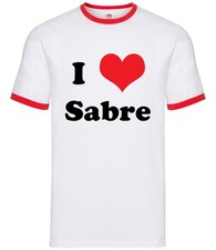 I Love Sabre - Mens Ringer -