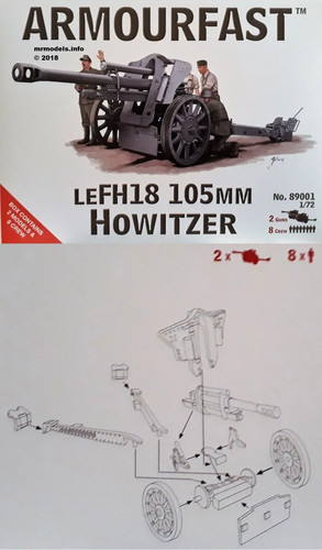 Armourfast lefh18 105mm - armourfast,