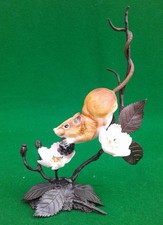 ROYAL WORCESTER - DORMOUSE ON BRONZE -  DAVID FRYER - RW4237.