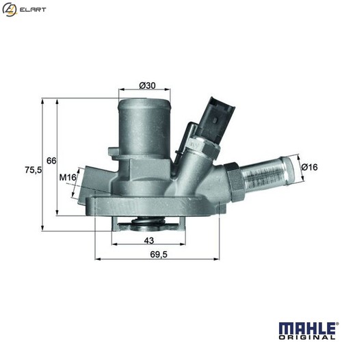 Thermostat coolant 147 80 - ti,