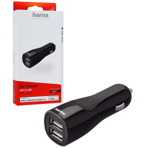 Hama car fast charger - car, 2x