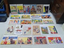 24 Vintage Antique Saucy Seaside Cartoon Postcards (B72)
