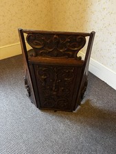 Antique Edwardian oak fire