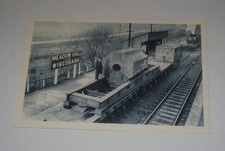 B/W NOSTALGIA REPRO POSTCARD U/P MEADOW HALL & WINCOBANK RAIL STATION SHEFFIELD.