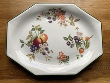 Johnson Brothers Fresh Fruit Octagonal Platter / Steak Plate 30 cm x 23 cm