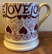 Emma Bridgewater - Pink Love 'Sampler' Mug - 1/2 Pint