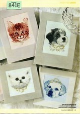 CROSS STITCH CHART  REAL CUTIES - PUPPIES & KITTENS IN JEWELS (841E)