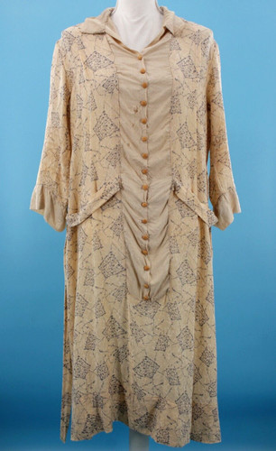 Vtg women 20s cream gray - cream, &