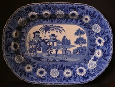 PLATTER STAFFORDSHIRE "Zebra