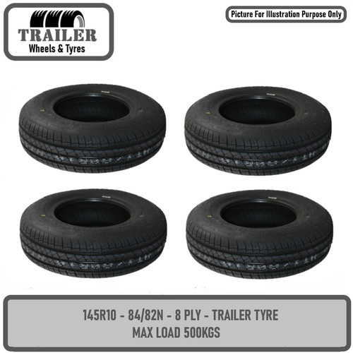 Trailer tyre 145r10 82n 8 - 84/82n,
