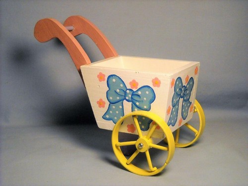 Wooden hand painted - painted, w/