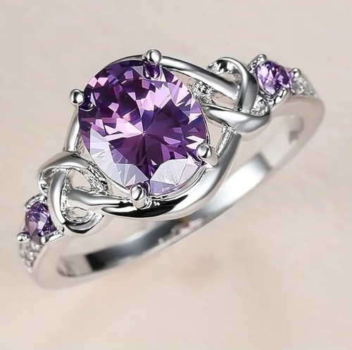 Purple clear cz - purple,