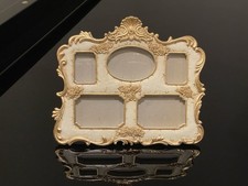 Vintage Ornate Multi-Aperture Photo Frame – Rococo Style with Gilded Accents