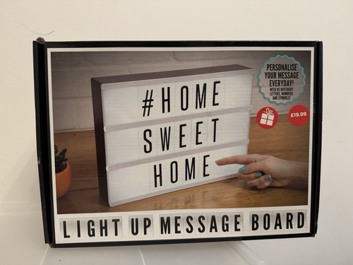 Light message board with - message,