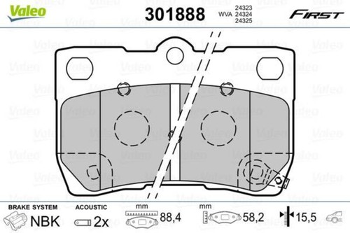 Rear disc brake pad - disc,