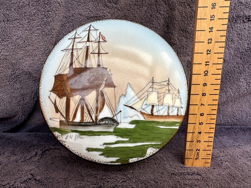 Antique hand painted - (vgc),