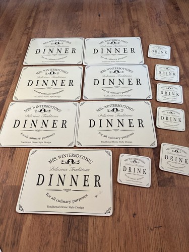 Mrs winterbottoms placemats - mrs,