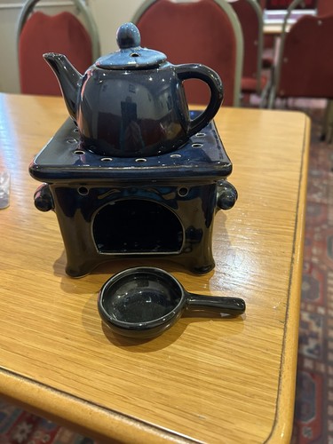 Vintage stove and - teapot, scent
