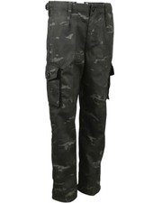 KombatUK Kids Childs Combat Cargo Army Cadet S95 Style 6 Pocket Ripstop Trousers