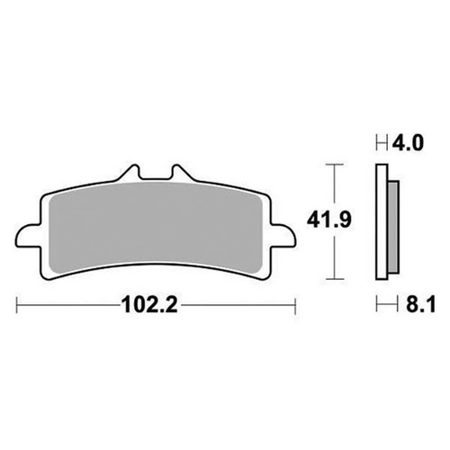 Sbs front racing - front, brake