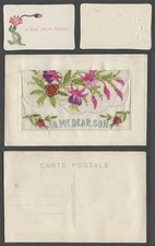 WW1 SILK Embroidered Old