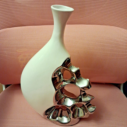 Abstract ceramic vase modern - ceramic,
