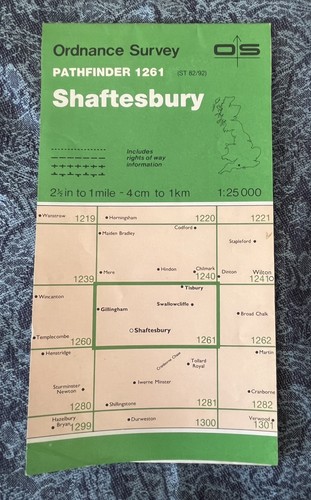 Vintage pathfinder map 1261 - os,