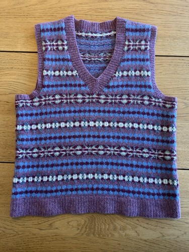 Hand knitted wool vintage fair - vintage,