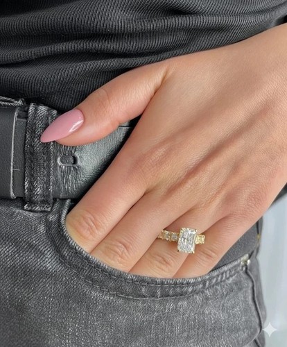 Radiant cut carat diamond - 4,
