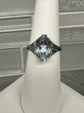 Antique 18k WG Marquise