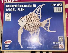 Quay ANGEL FISH Woodcraft Construction Kit Animal 3D Wooden Model