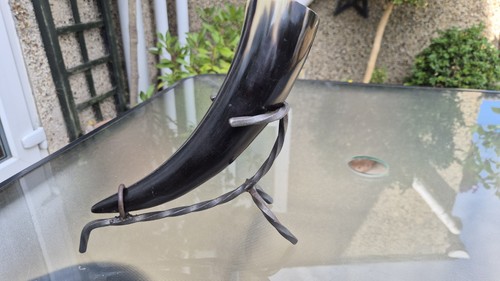 Viking drinking horn forged - +,