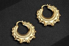 Gold Filled | Round Gypsy Creole Hoop Earrings | 20mm & 40mm For Women