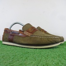 Barbour Loafers Size 7 Mens Brown Two-Tone Leather Casual Slip-On Comfort Shoes