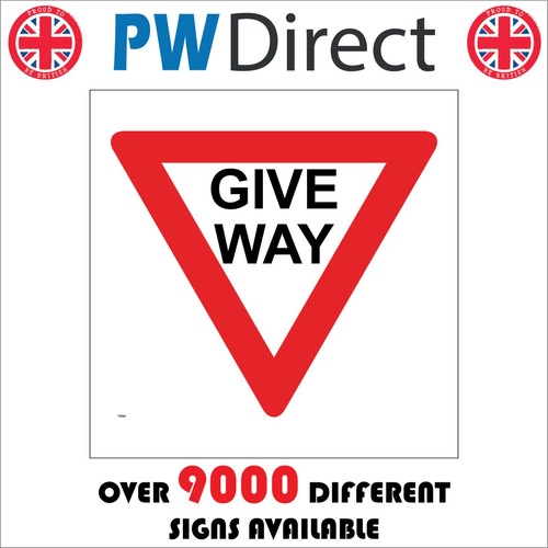 Sign give way - sign,