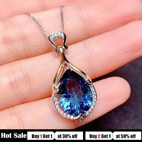 40ct pear cut natural blue - 4.40ct,