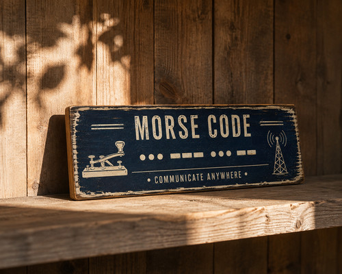 Radio ham morse code sign - ham,