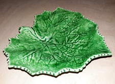 Rare Bordallo Pinheiro Cabbage Leaf Plate 7.5 Inch