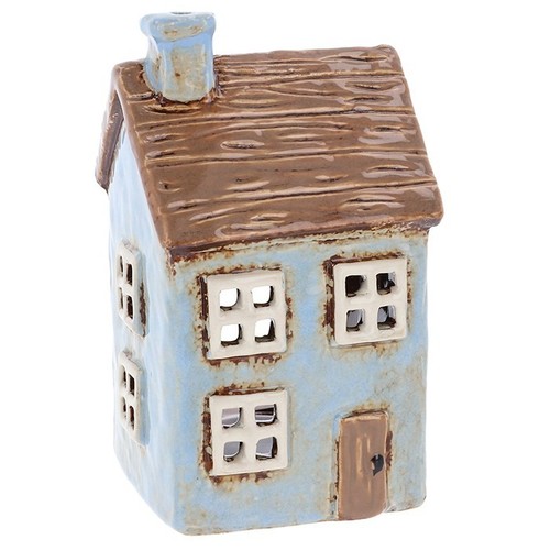 Village pottery pale blue - blue, or